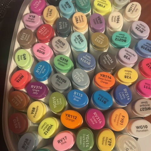 Alcohol markers set 60 colors unused