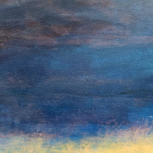On the Island II painting like new, acrylic sea Aegean