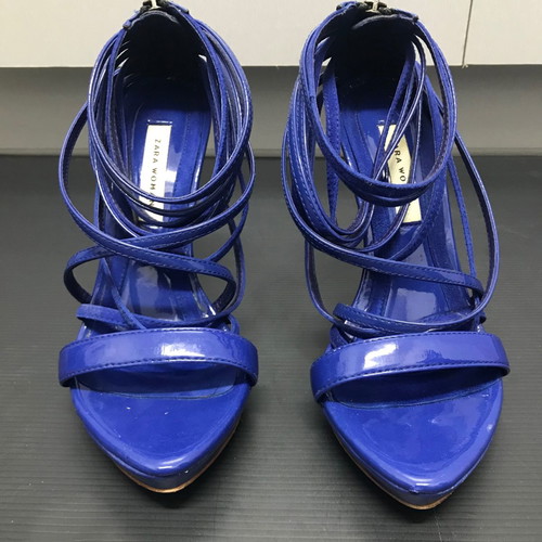 Zara sandals used, size 37, blue