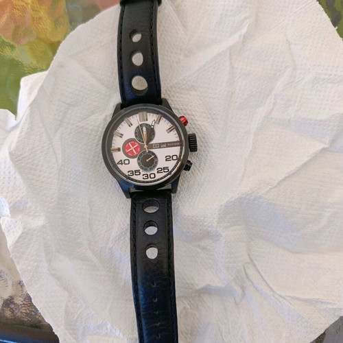 Tommy Hilfiger chronograph watch like new, black and white