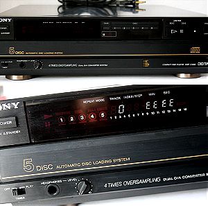 VINTAGE SONY 5 DISC CD COMPACT DISC PLAYER CDP-C50M AUTOMATIC DISC LOADING JAPAN