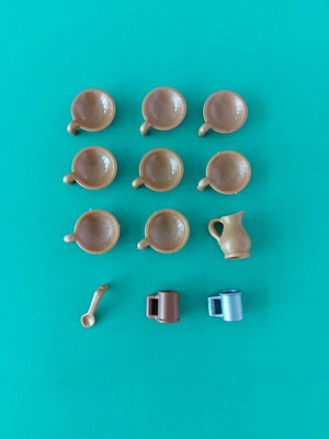 Playmobil μικροσκοπικό σετ φαγητού με μπολ, κανάτα, κουτάλι και κούπες