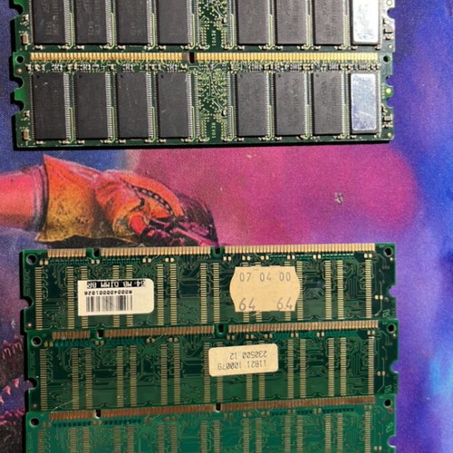 Ram DDR used, pack of 5 for retro PCs