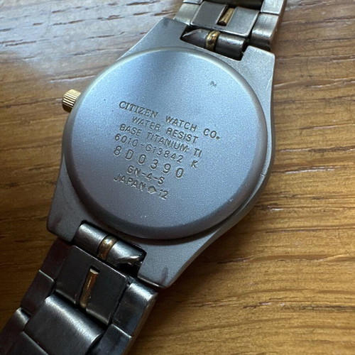 Citizen women's titanium watch like new, battery needed