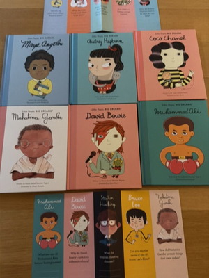 Little People Big Dreams book set new, 6 titles in English