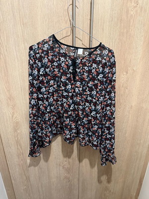 Transparent shirt size 42 H&M like new, multicolor