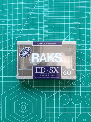 RAKS ED-SX 60 1990 Europe Type I κασέτα, σφραγισμένη καινούργια