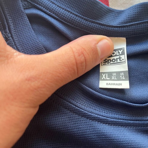 Blue athletic T-shirt like new, size XL, dry-fit material