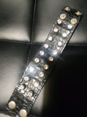 Leather bracelet used with studs