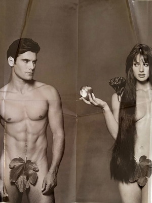 Collectible poster 1993 Adam and Eve Mississippi Jeans