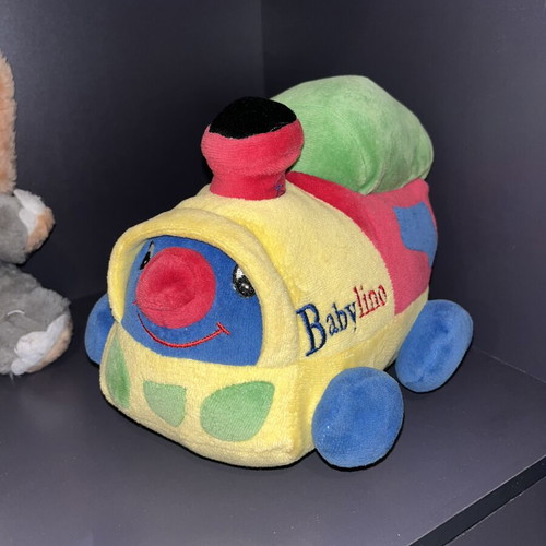 Set of 5 plush toys including Babylino train and bears