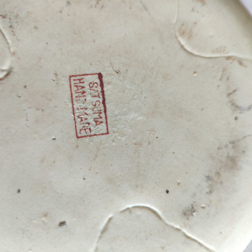 Vintage Satsuma hand-painted deep plate