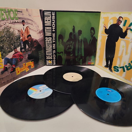 Vintage Hip Hop R&B Hip-House vinyl records pack of 3, like new