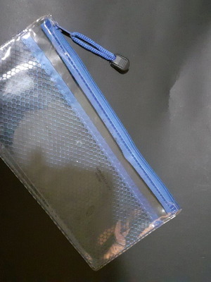 Transparent case and cosmetic bag like new