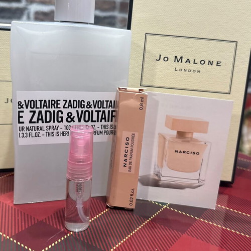 Gift set mini perfumes Zadig & Voltaire and Narciso Poudre new Eau de Parfum