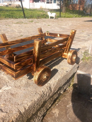 Decorative small cart handmade new