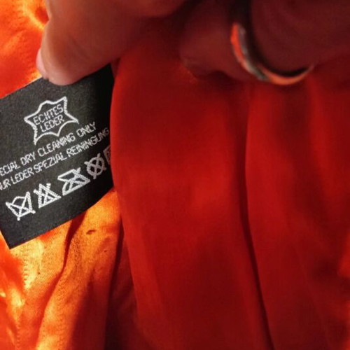 Passager leather jacket orange like new