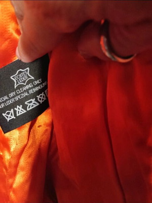 Passager leather jacket orange like new