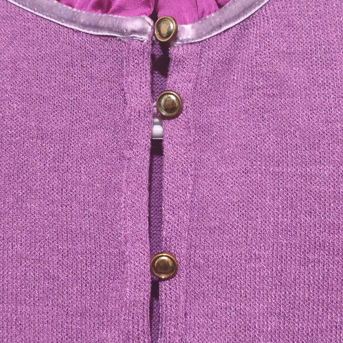Bill Cost purple long-sleeve blouse with ruffles like new