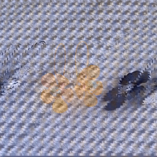 Σκουλαρίκια κρεμαστά μεταχειρισμένα, 4 ζευγάρια σε απόχρωση χρυσού