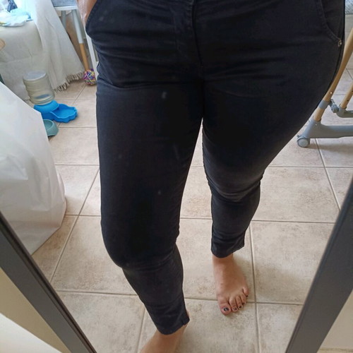 Women's pants used, black, size L
