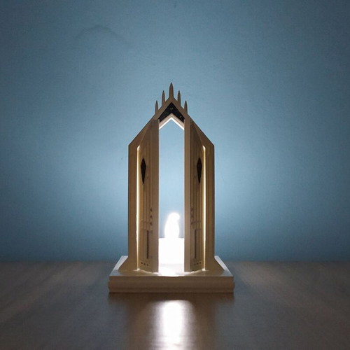 Kingdom Hearts Door to Darkness 3D printed candle figure new