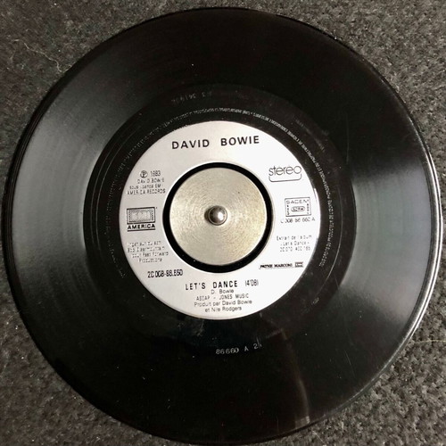 David Bowie Let's Dance 7" Vinyl Single 45 RPM, 1983