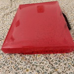 Plastic Document Case with Handle, Red, Like New