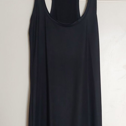 Bershka black dress medium, vinyl look, like new