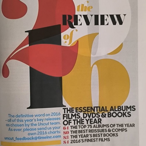 Uncut magazine new, Rolling Stones issue 236 January 2017 with CD