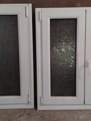 Europa bathroom double windows like new, thermal break, set of 2