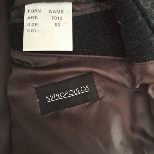 Men's coat size 56, black and grey