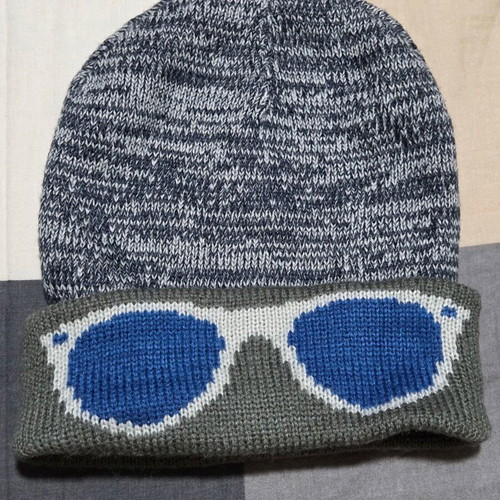 Benetton Kids Hat like new, gray and blue