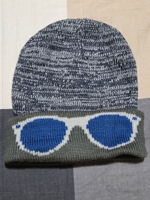 Benetton Kids Hat like new, gray and blue