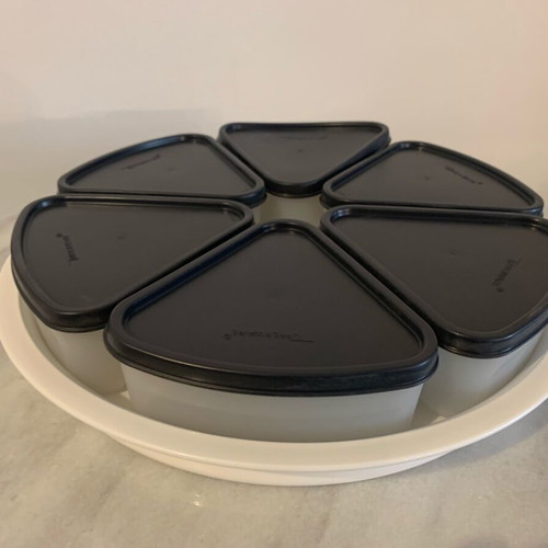 Tupperware rotating tray new for nuts