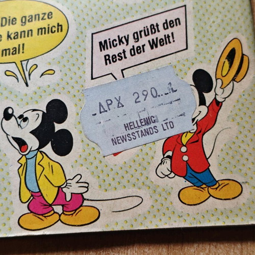 Micky Maus magazine used, German edition 1988 with 1989 calendar