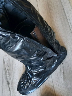 Abrand Jeans Waterproof Boots Size 43 Like New, Black