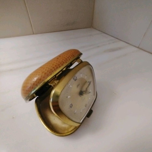 Vintage Schatz alarm clock analog used, table type