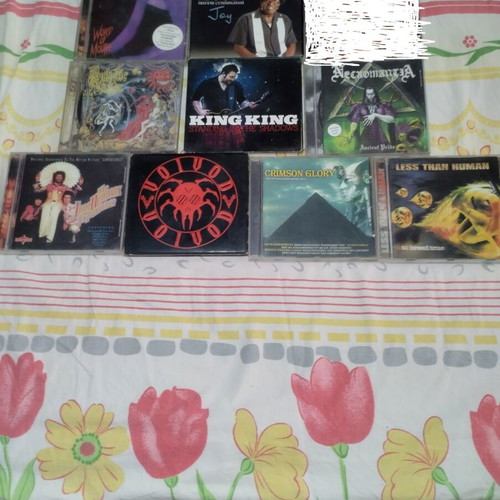 Metal, rock, blues CD pack of 20 and 1 Helloween Pink Bubbles Go Ape vinyl