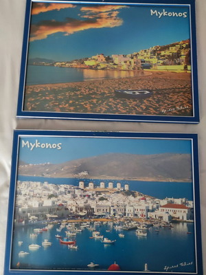 Mykonos paintings like new, set of 2