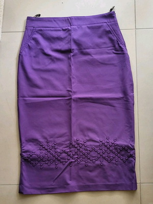 Fendi vintage 90s purple pencil skirt like new