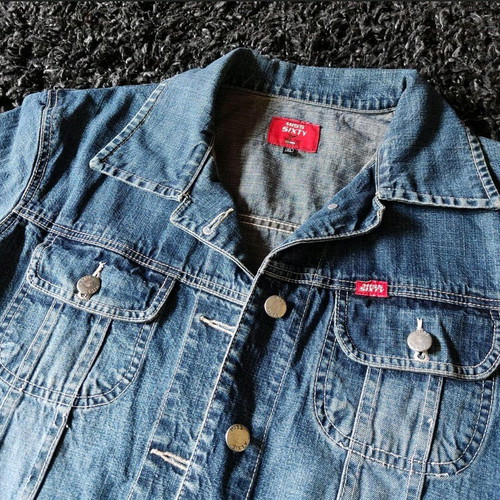 Miss Sixty denim jacket used, classic denim color, cropped fit