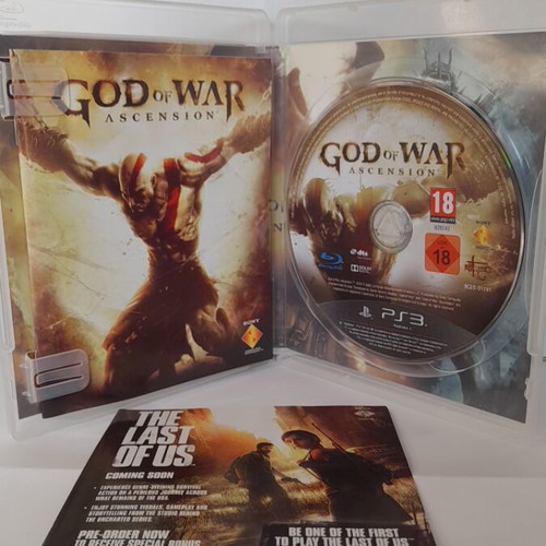 God of War Ascension PS3 game like new, Greek edition