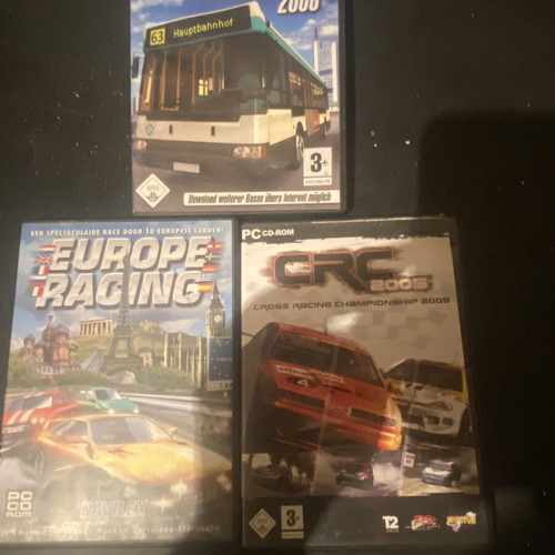Car games for PC, like new, set of 3