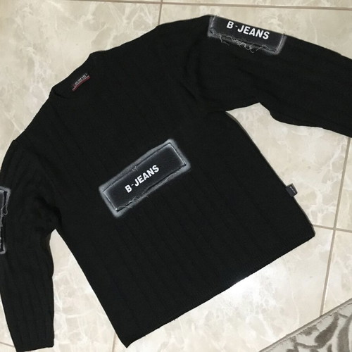 B-Jeans men's sweater medium used, black