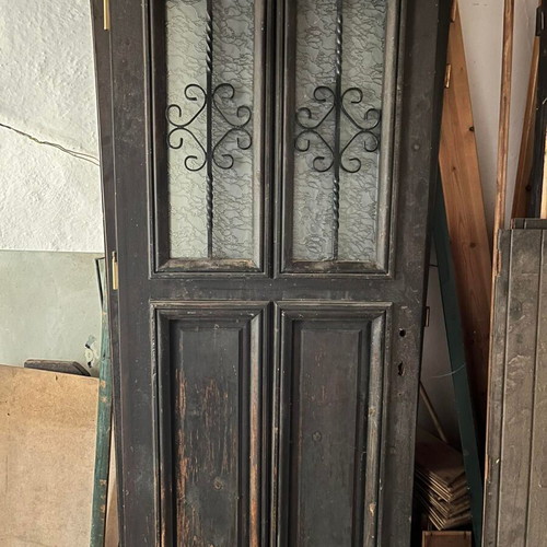 Traditional wooden doors and windows set, double glazed