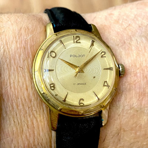 Poljot mechanical watch used, Russian made 1960