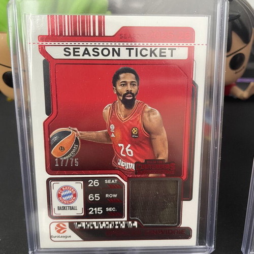 Andreas Obst and Spencer Dinwiddie 2025-26 Contenders Euroleague Season Tickets Patch new