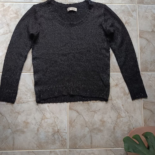 Nevada women's sweater like new, decorated with small sequins, black, size M