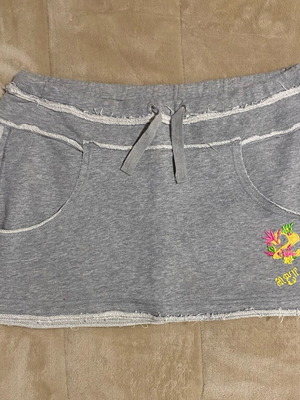 Aggressive Mini Skirt With Shorts Used, Size L, Gray